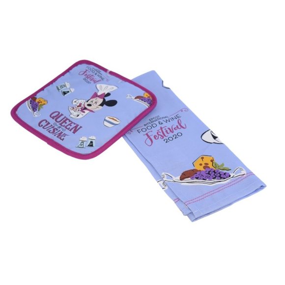 Disney Kitchen Towel Potholder Set - EPCOT - Picture 1 of 1